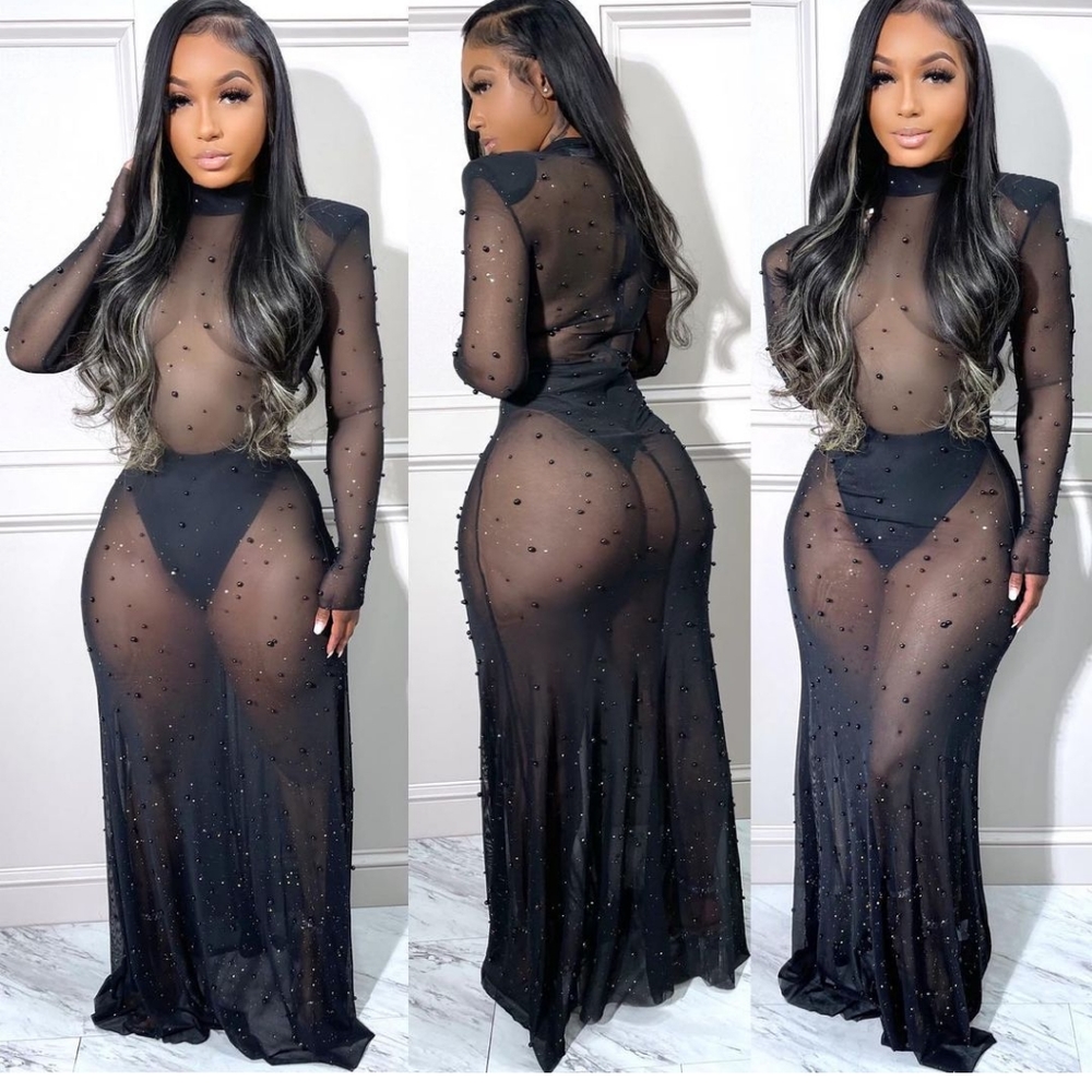 Sheer black dress